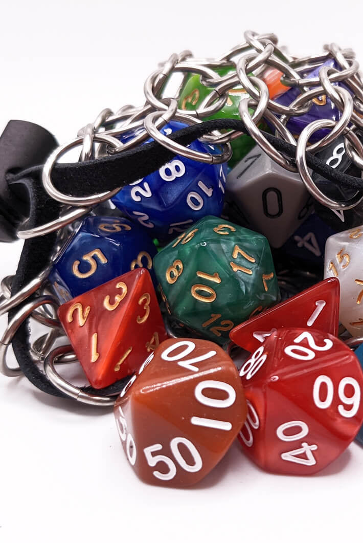 Chainmail dice bag stainless steel 3