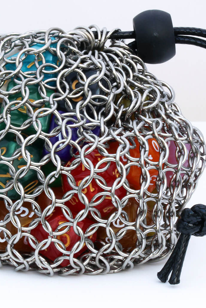 Chainmail dice bag