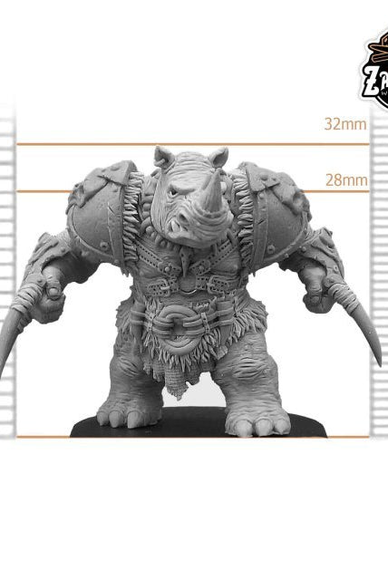 TTRPG Rhino Miniature