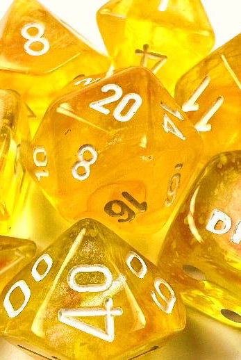 Lab Dice VI Chessex Canary