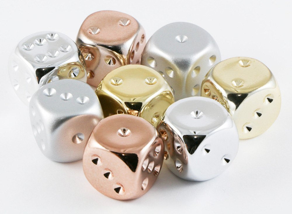 D6 Dice Metallic Plated