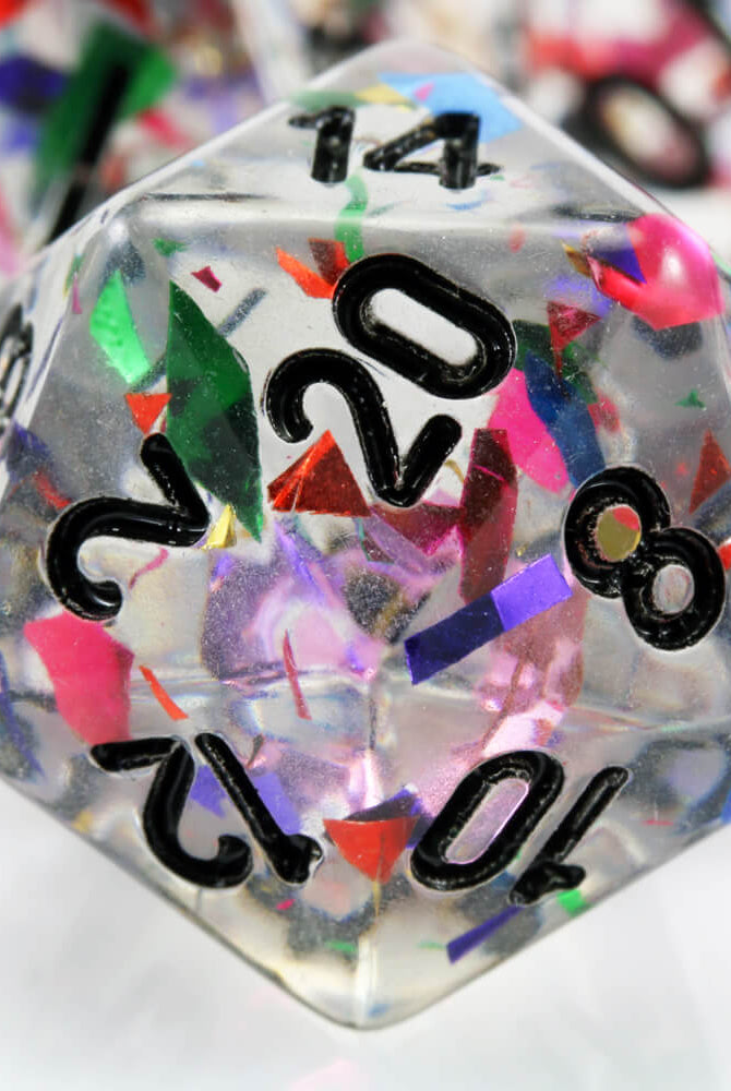 Confetti Dice d20