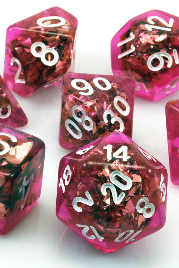 Confetti Dice Magenta