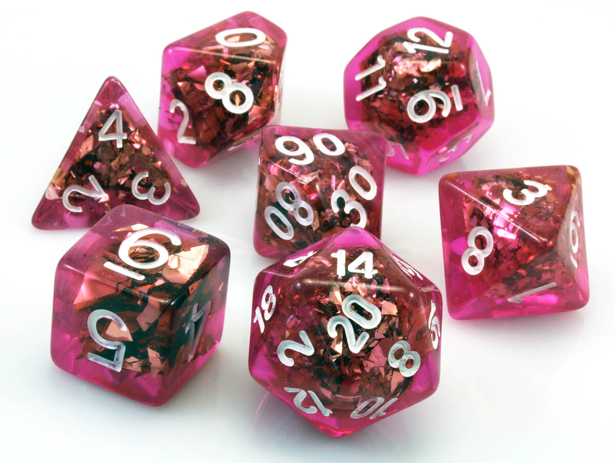 Confetti Dice Magenta