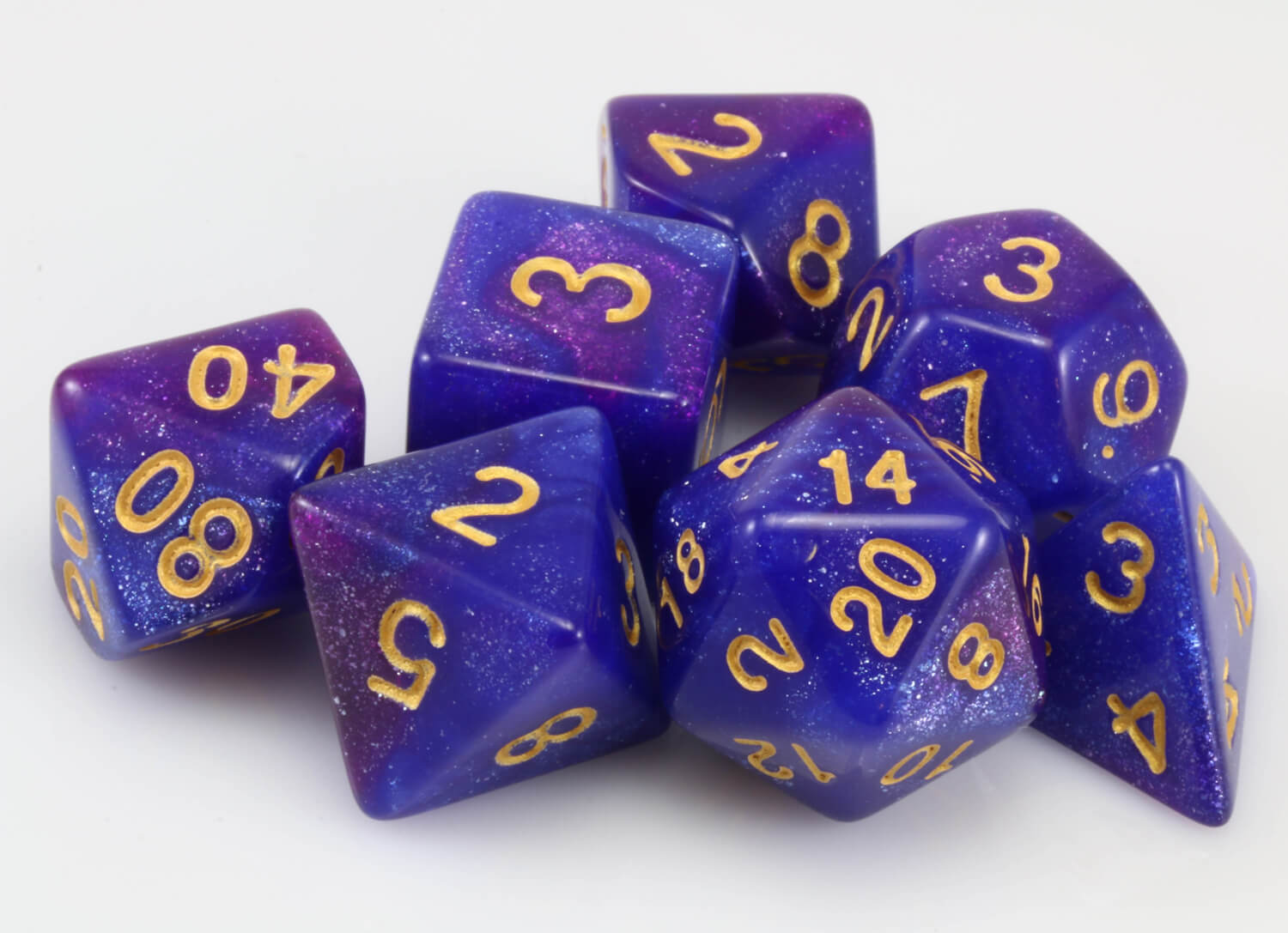 Cosmic Dice Blue and Purple