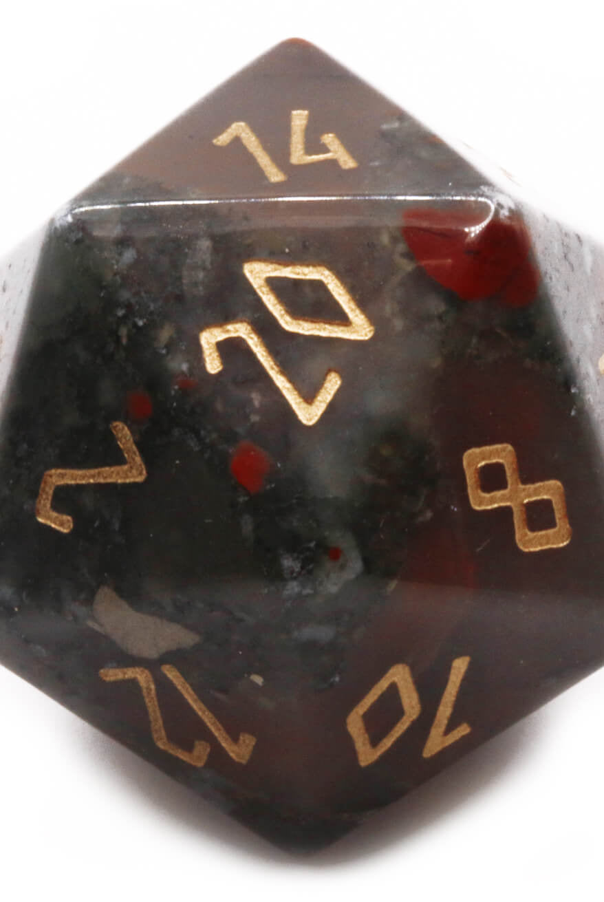 Bloodstone d20 dice