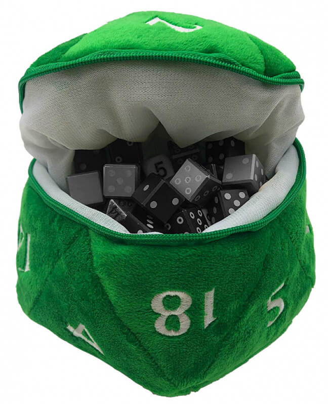 D20 Dice Bag Green