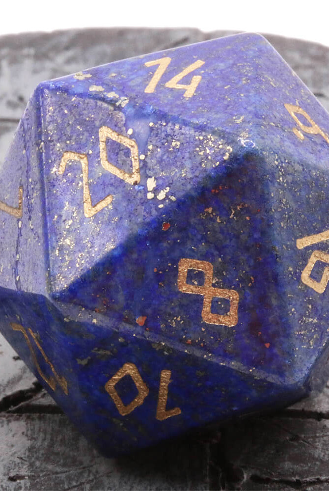 Premium dice lapis lazuli