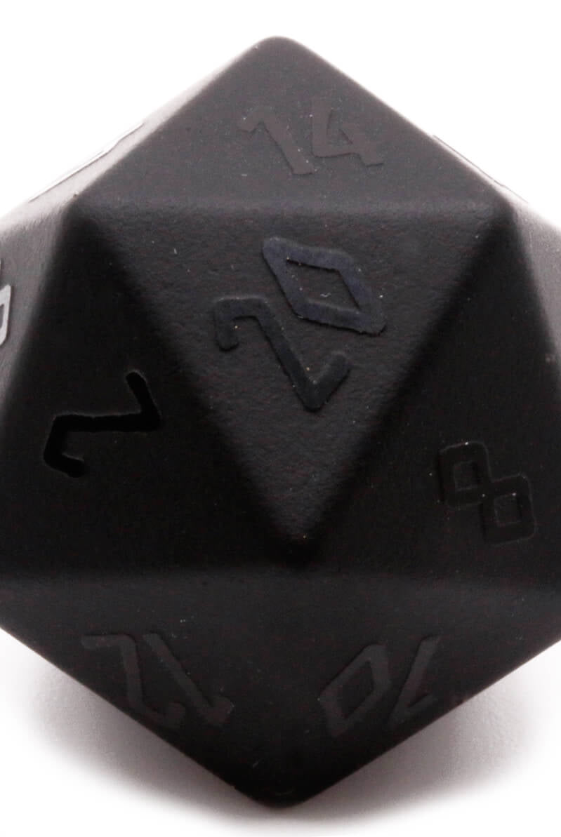 Black Obsidian D20