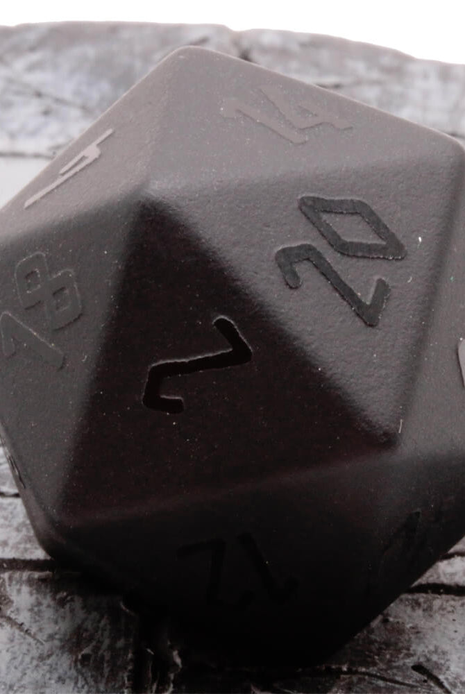 Gemstone Dice Black Obsidian