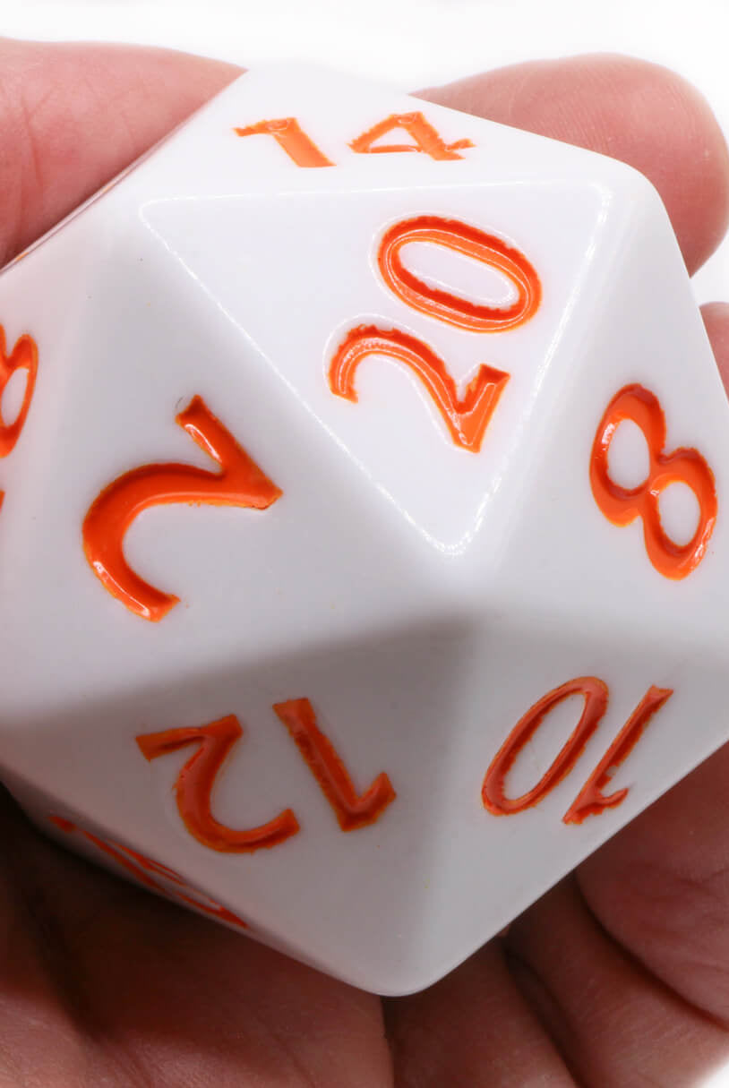 Giant Orange d20