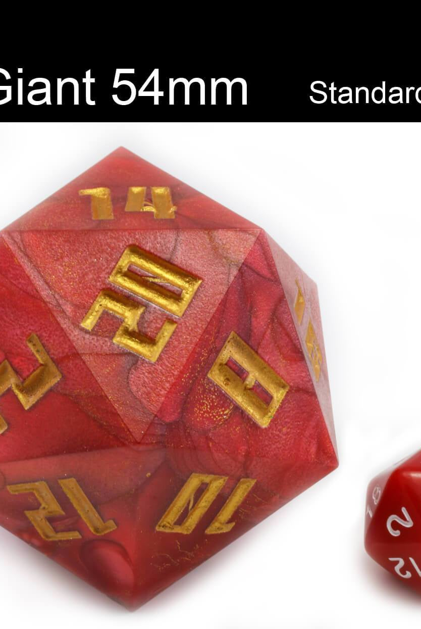 Giant D20 Dice Size
