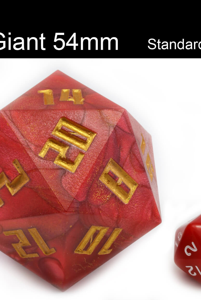 Giant D20 Dice Size