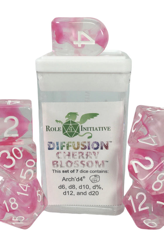 Diffusion Dice (Cherry Blossom) for rpg games