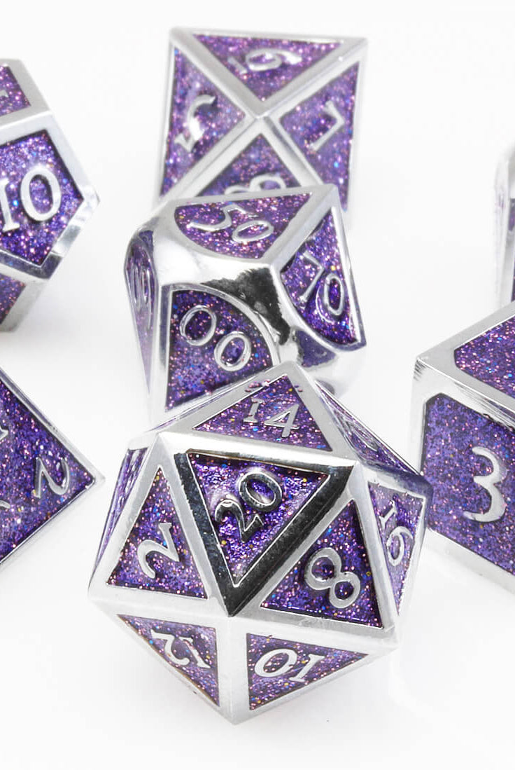 Purple Metal Dice
