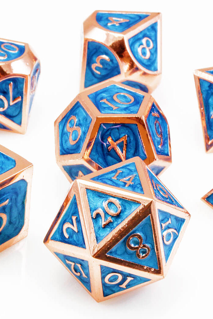 Maelstrom Blue and Copper dice