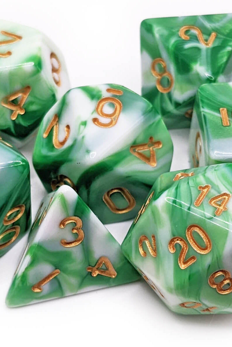 DnD Dice Farseer Green