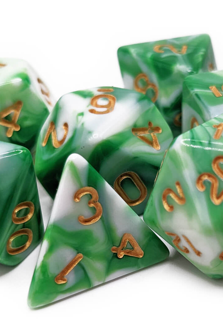 DnD Dice Farseer Green 3