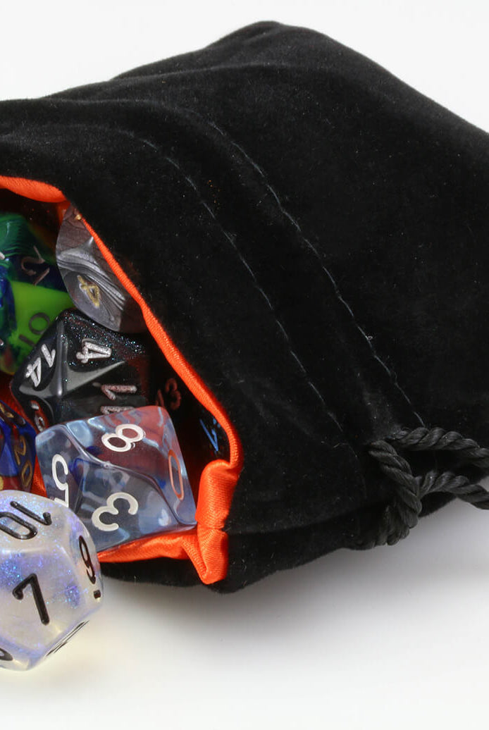 Orange Dice Bag
