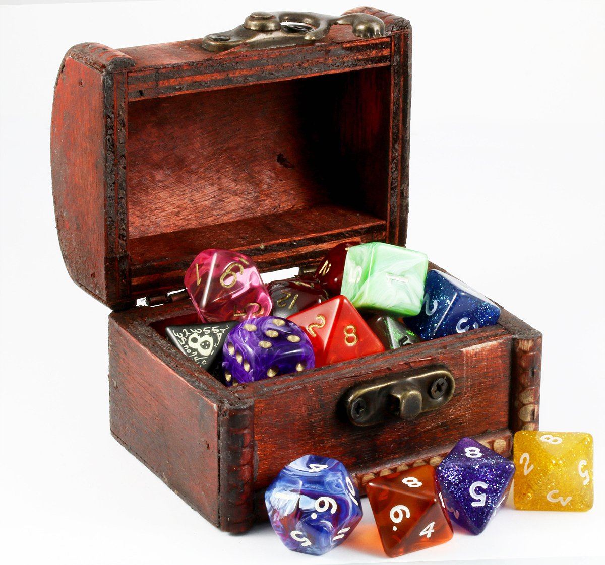 D&D Dice Box Brown