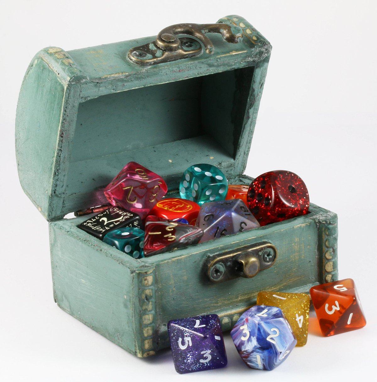 D&D Dice Box Teal