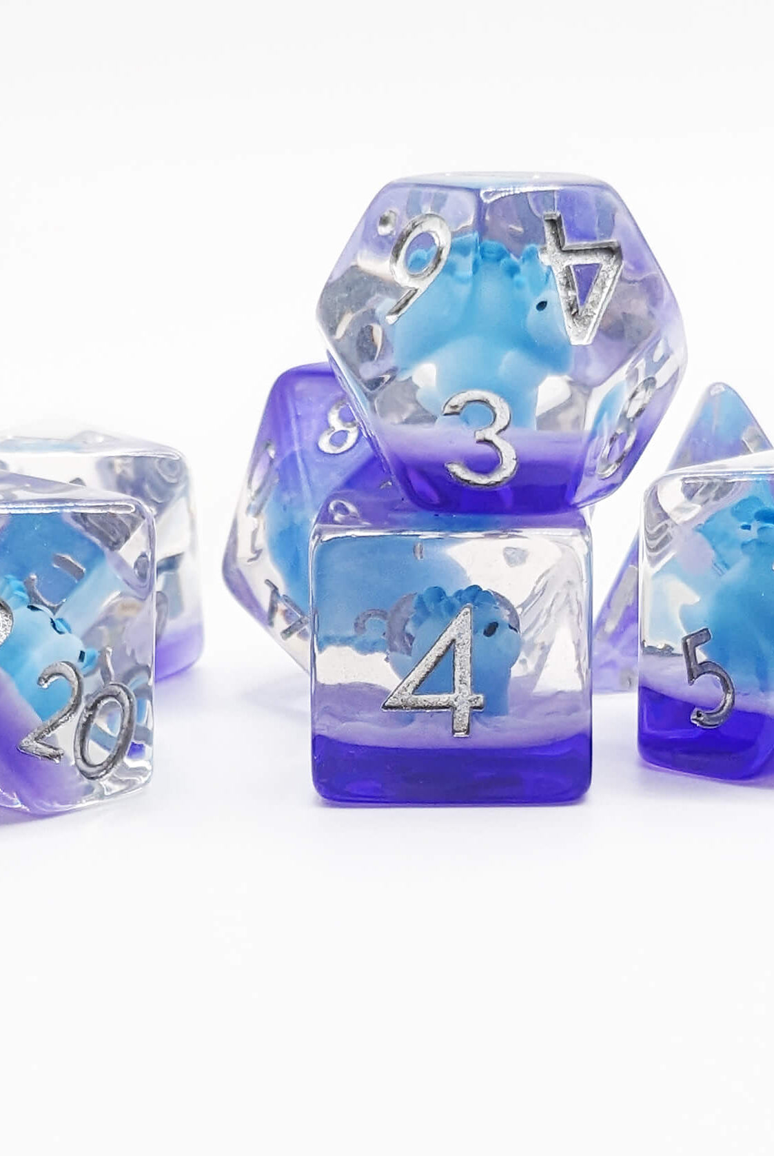 Dinosaur Dino complete set of dice