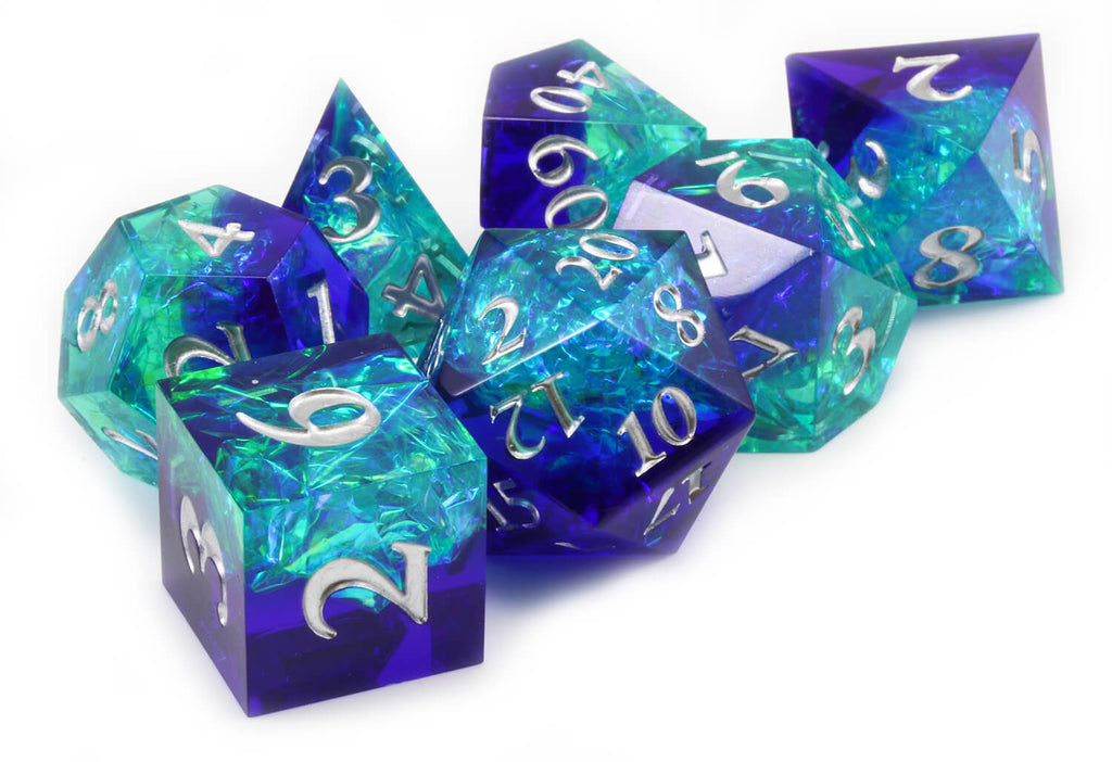 Teal and Purple Dice