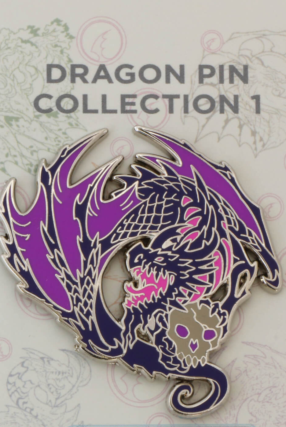 Black Dragon Enamel Pin