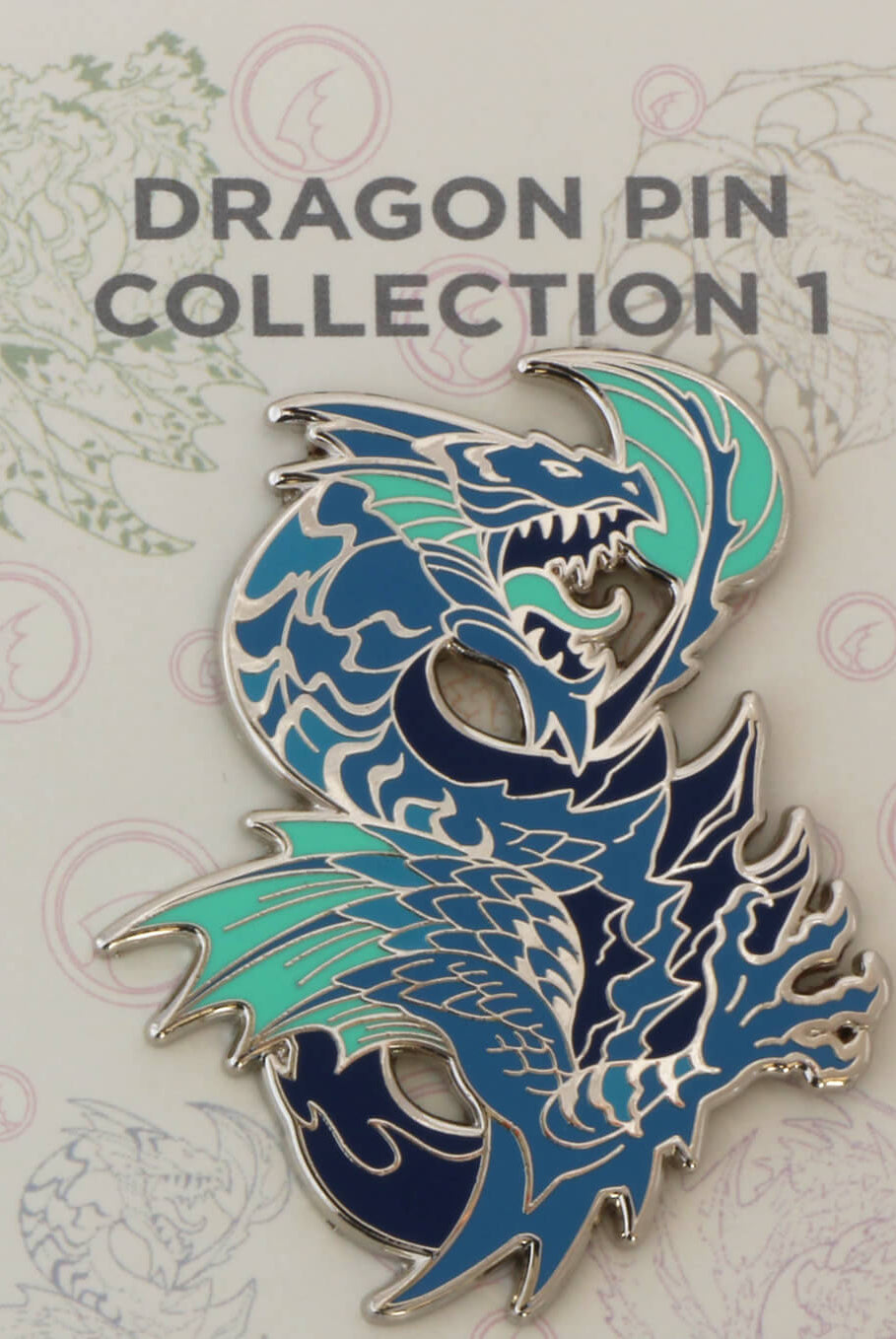 Enamel Pin Blue Dragon