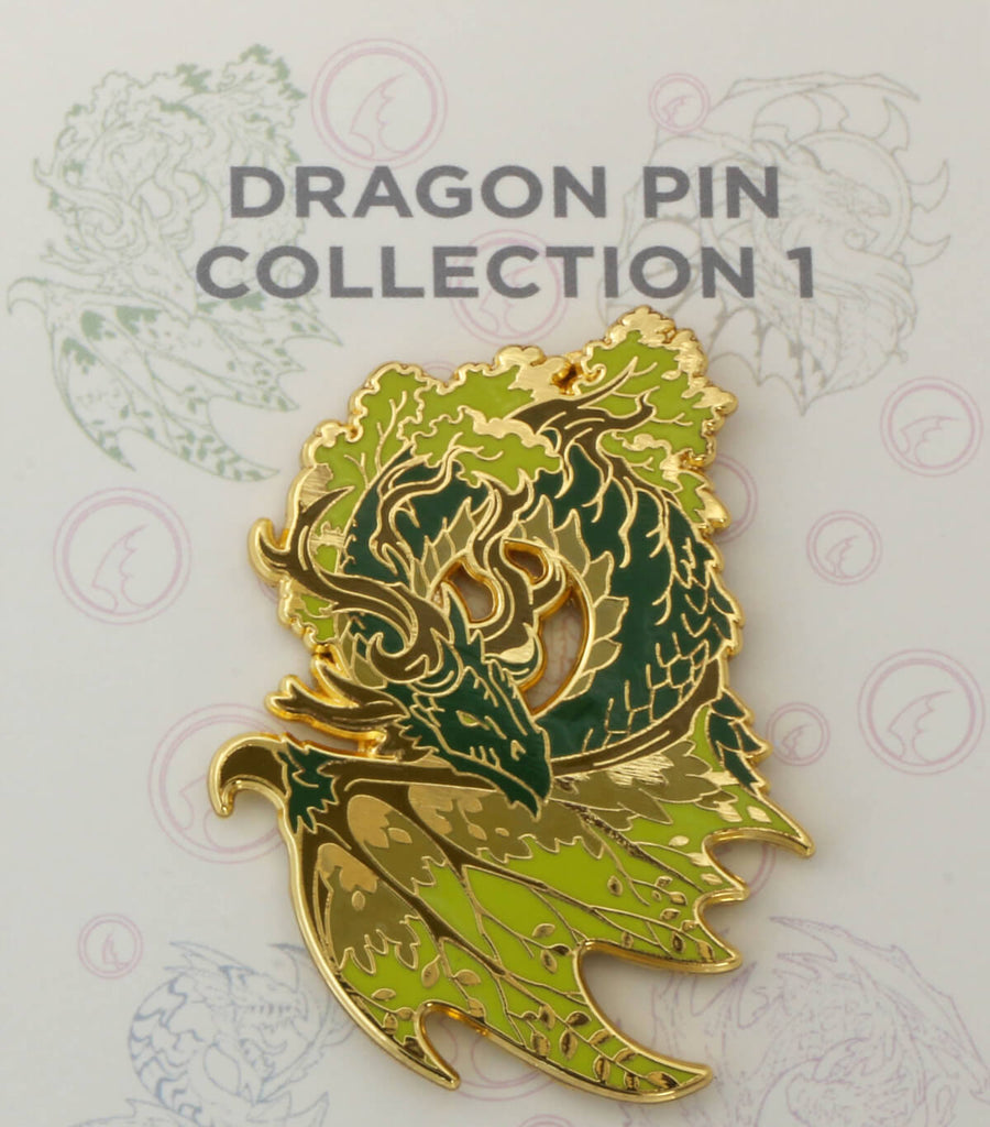 Enamel Pin Green Dragon