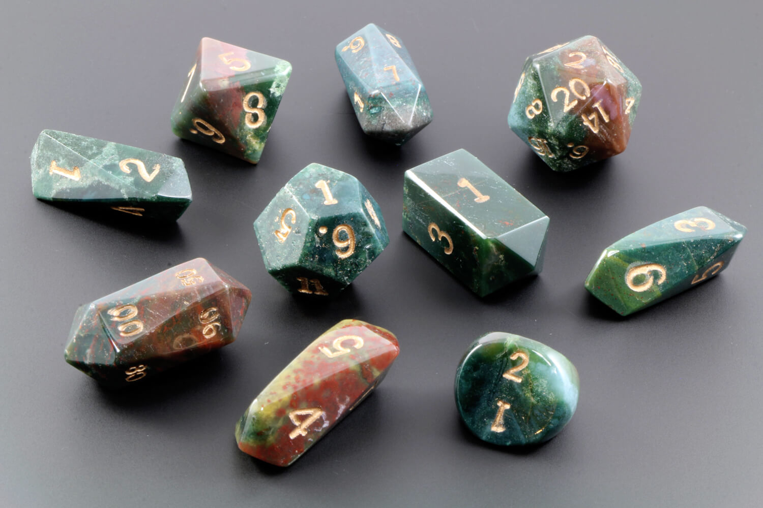 Hybrid dice bloodstone
