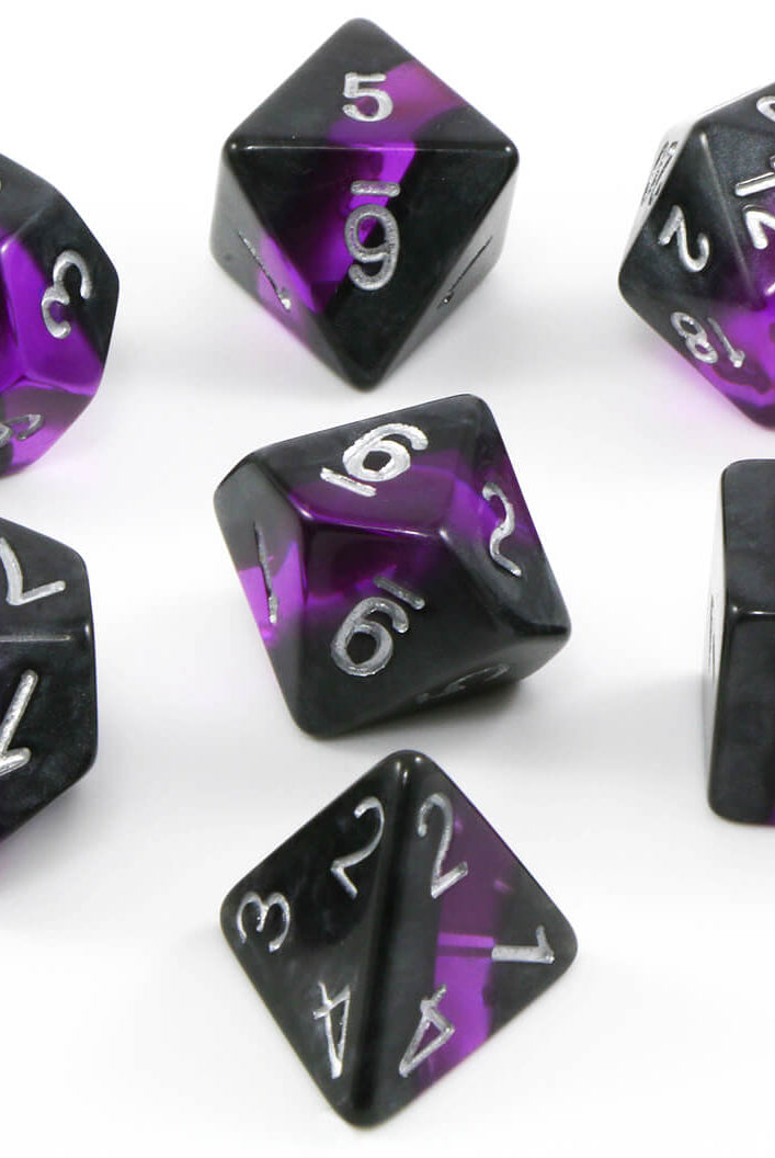 D&D Dice Elfstone Amethyst