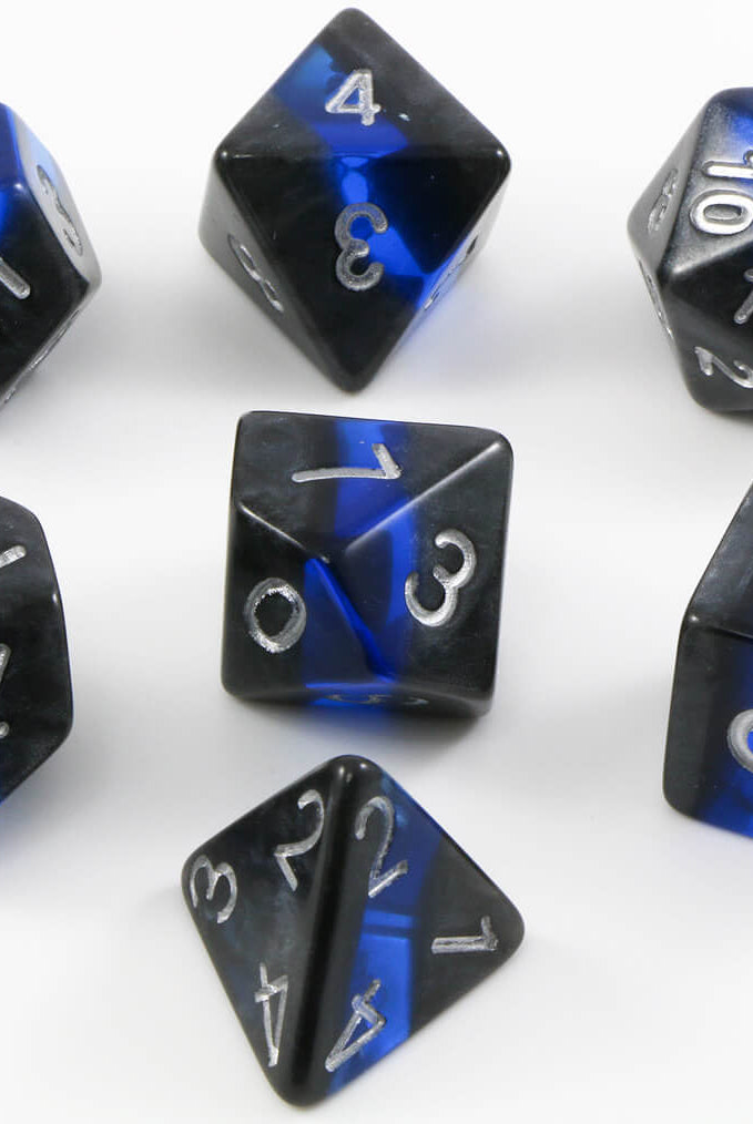 D&D Elfstone Dice Blue