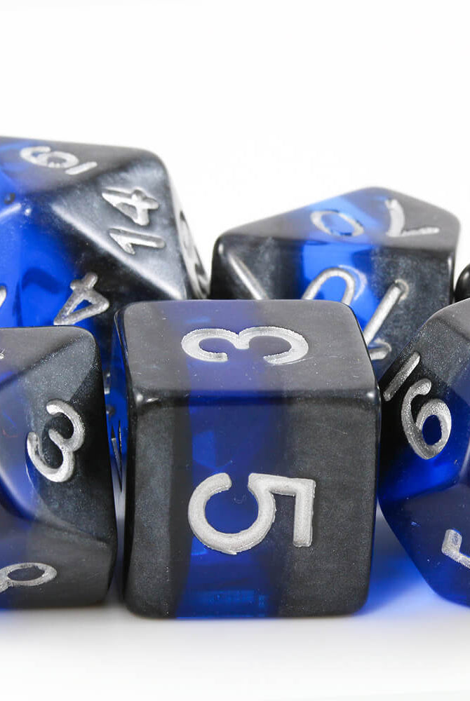RPG Dice Elfstone Blue