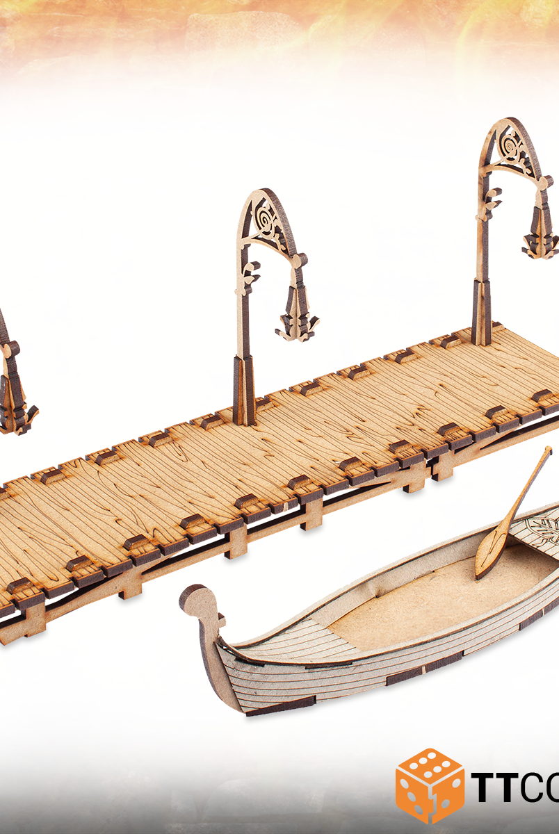 TTRPG Terrain Elf Ships