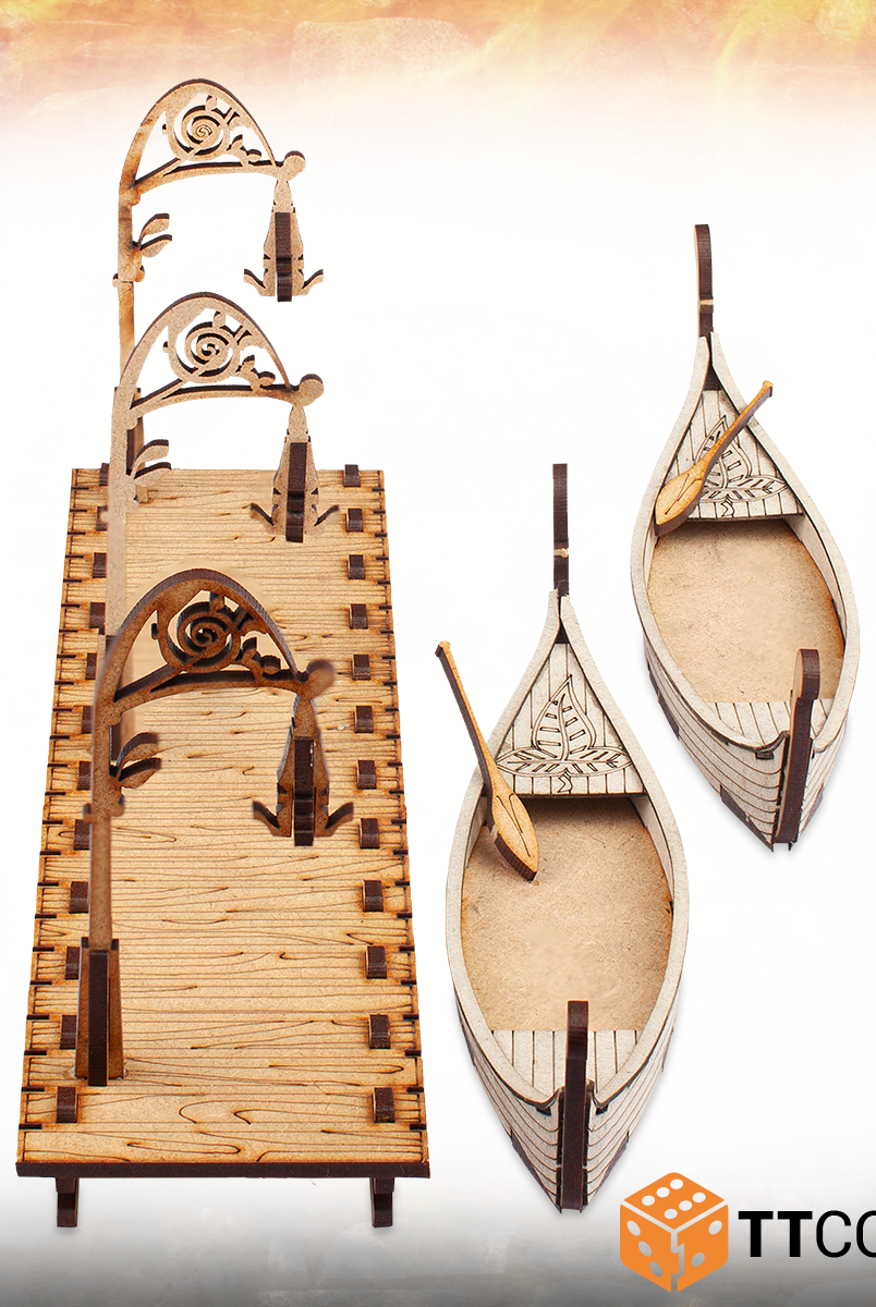 TTRPG Terrain Elven Ship 3