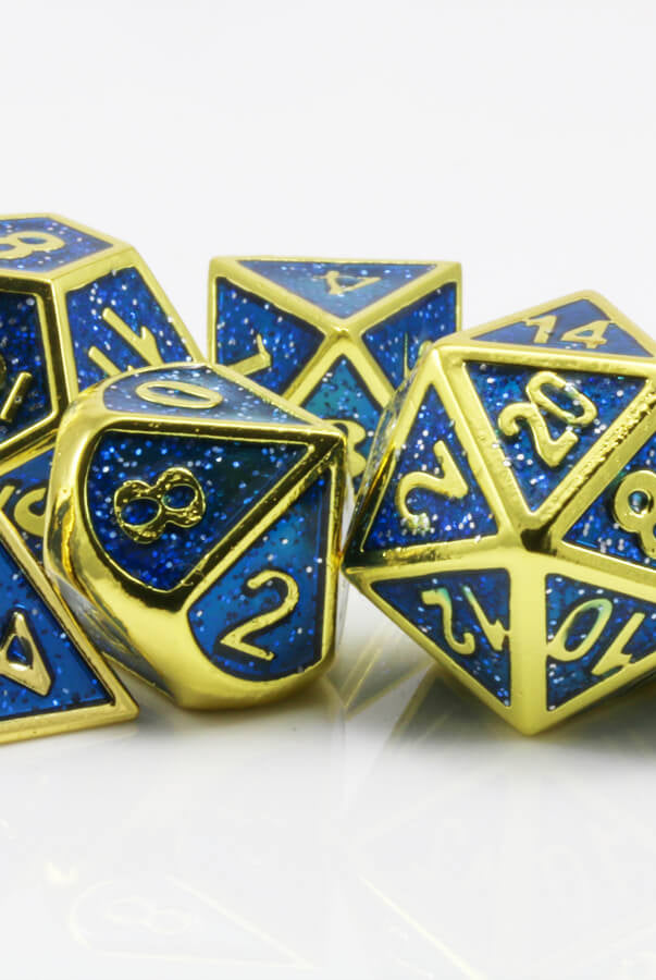 D&D Blue enamel dice