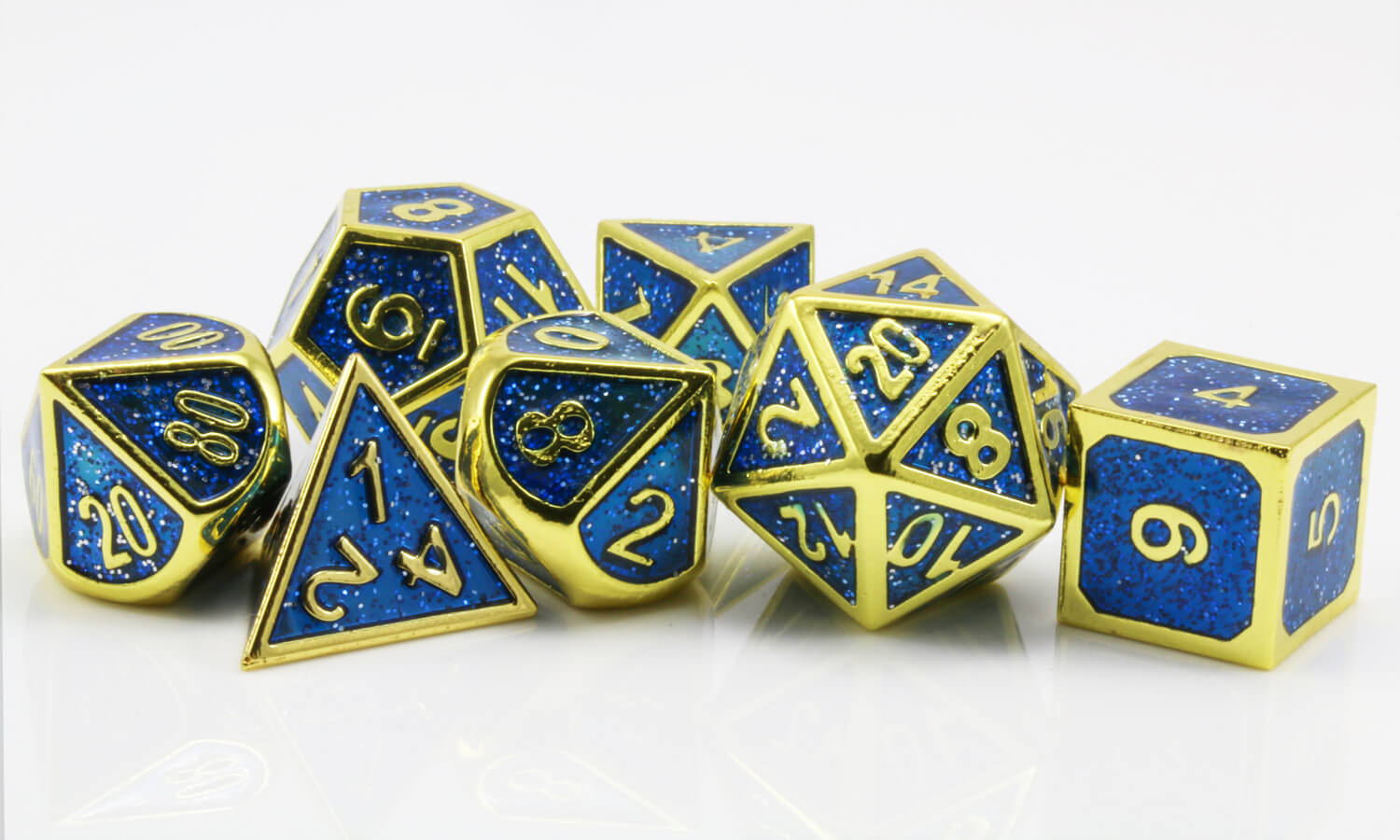 D&D Blue enamel dice