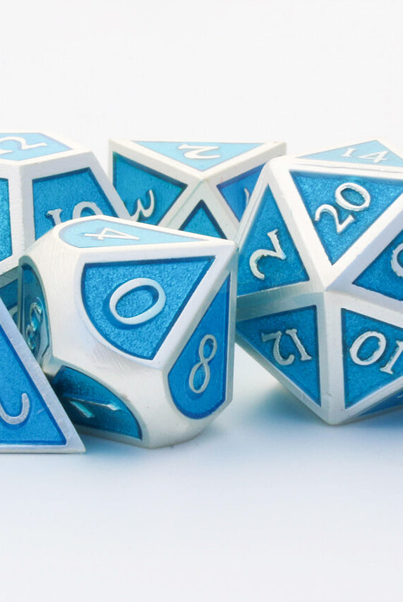 Enamel D&D Dice Ocean Blue