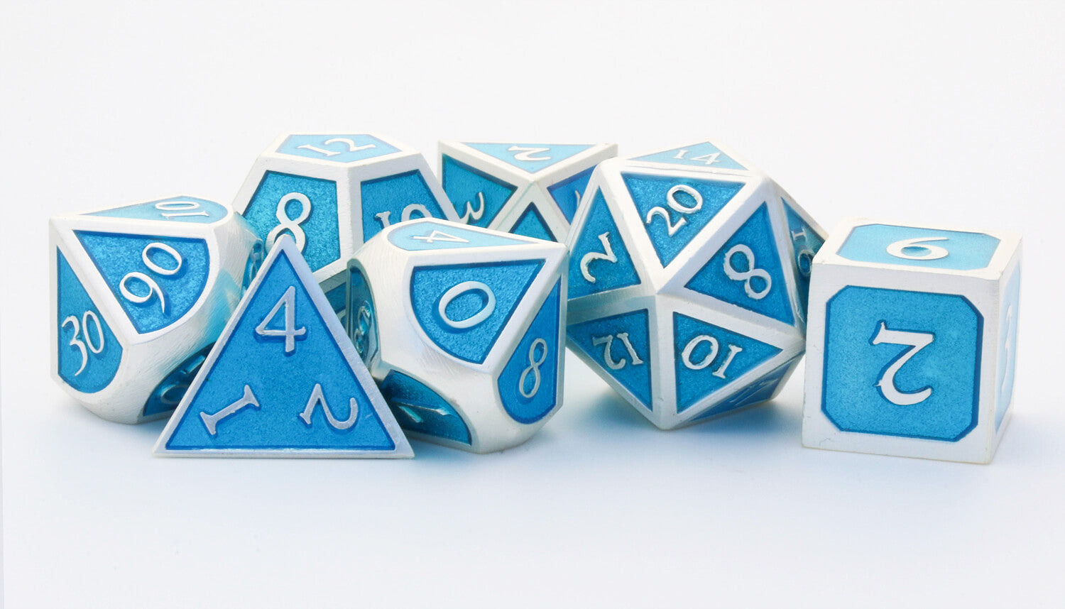 Enamel D&D Dice Ocean Blue