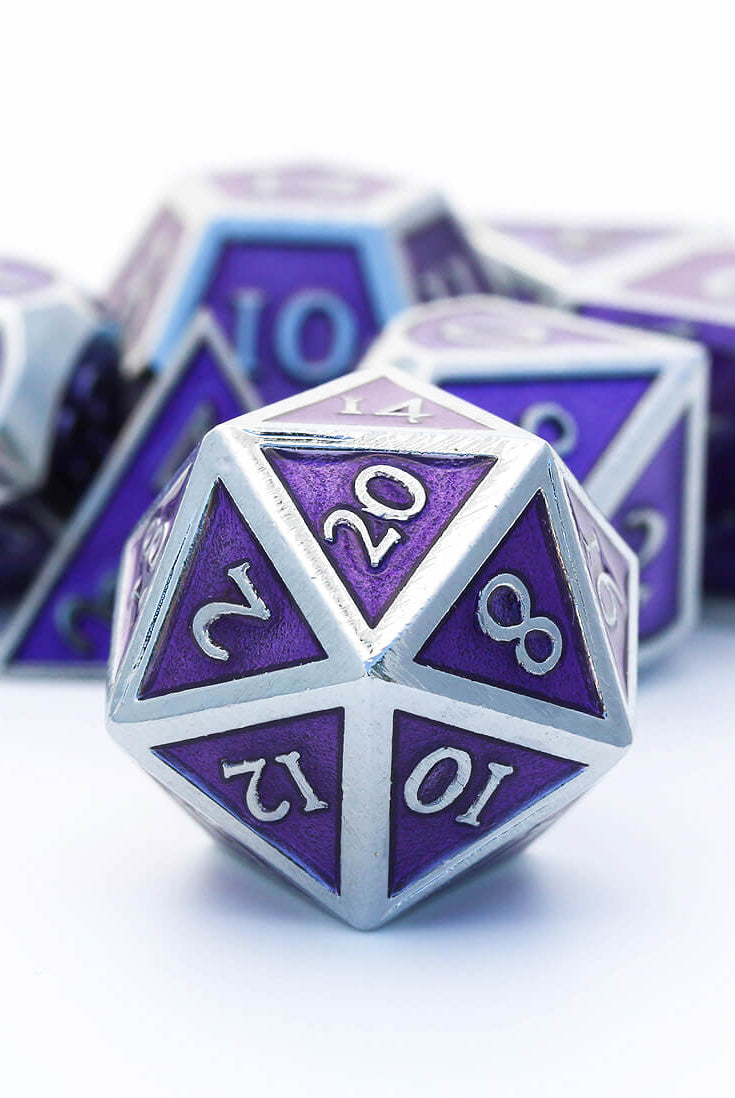 Enamel Dice Purple d20