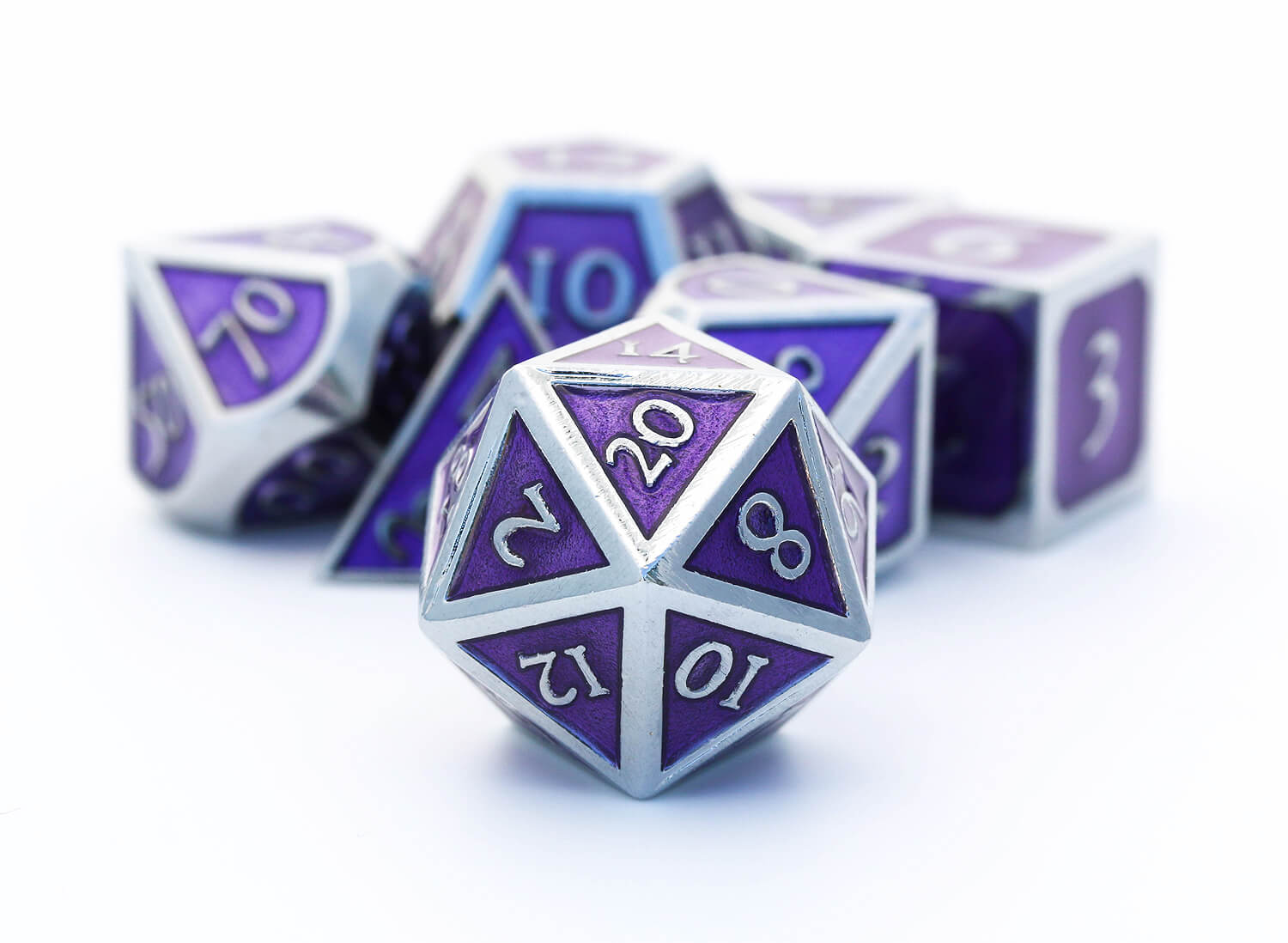 Enamel Dice Purple d20