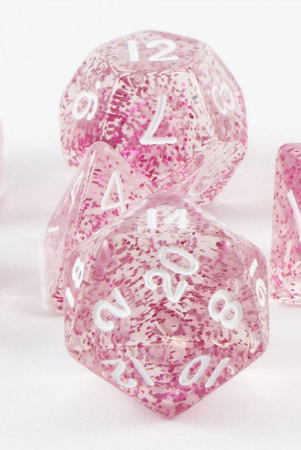 glitter ethereal dice light purple