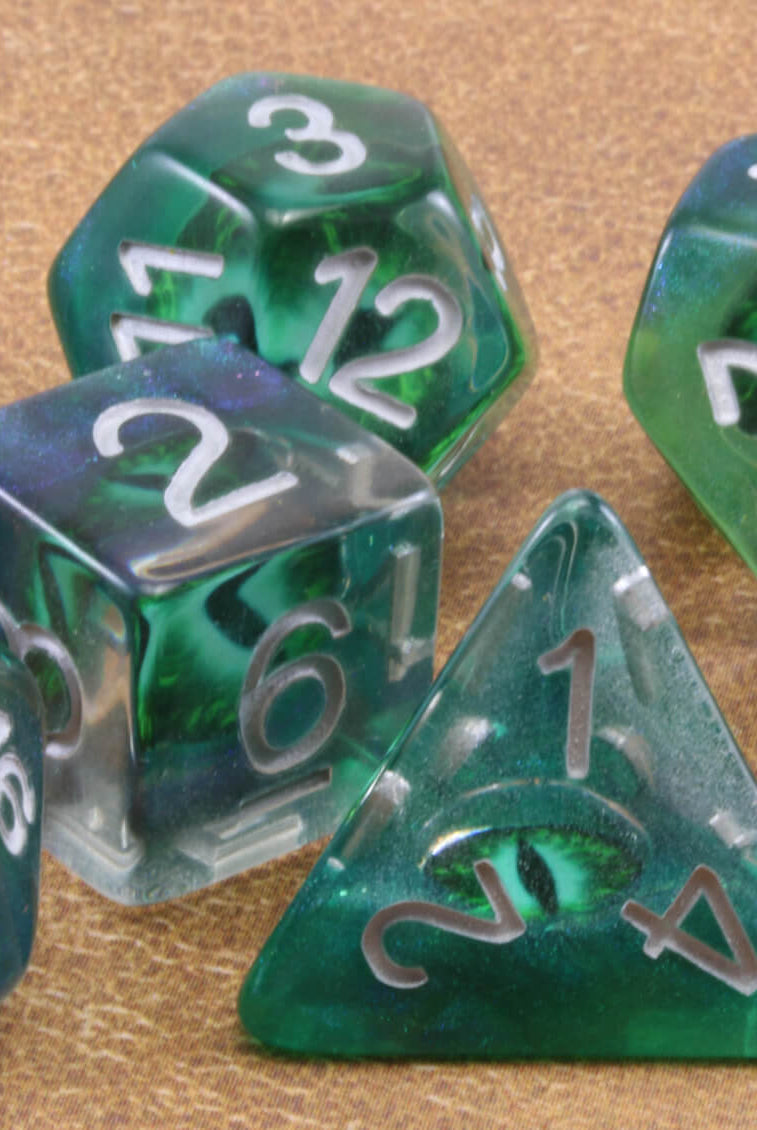 Eye Beast Dice Emerald