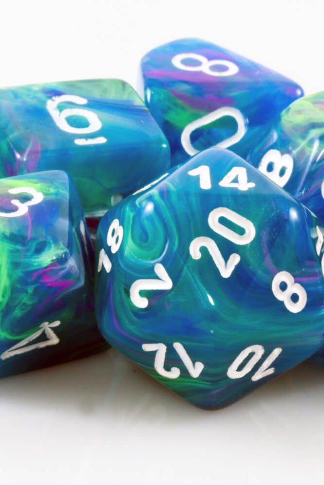 Festive Waterlily Dice