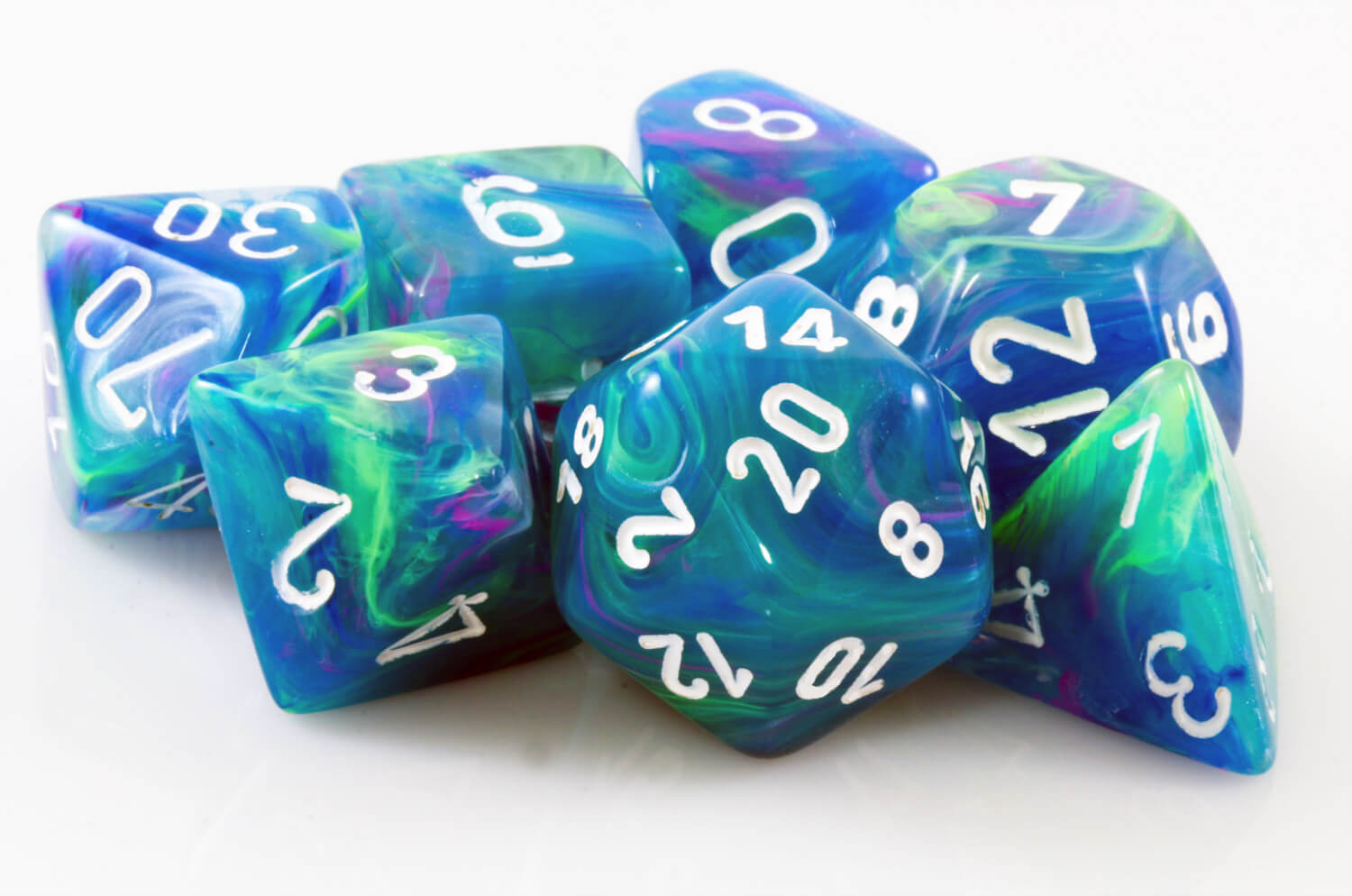 Festive Waterlily Dice