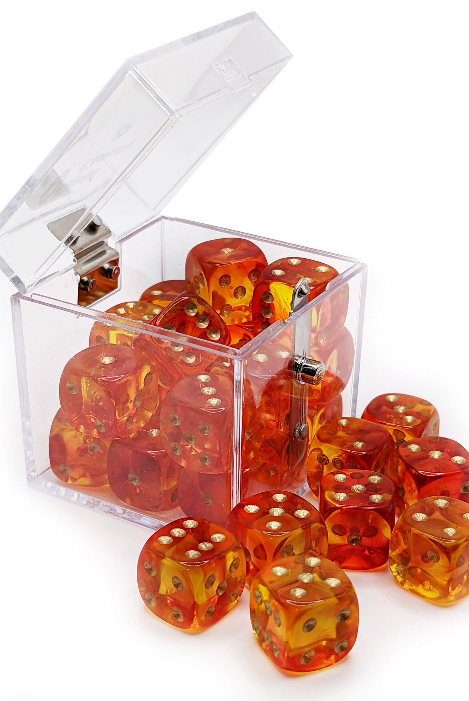 Firefly dice orange and red d6