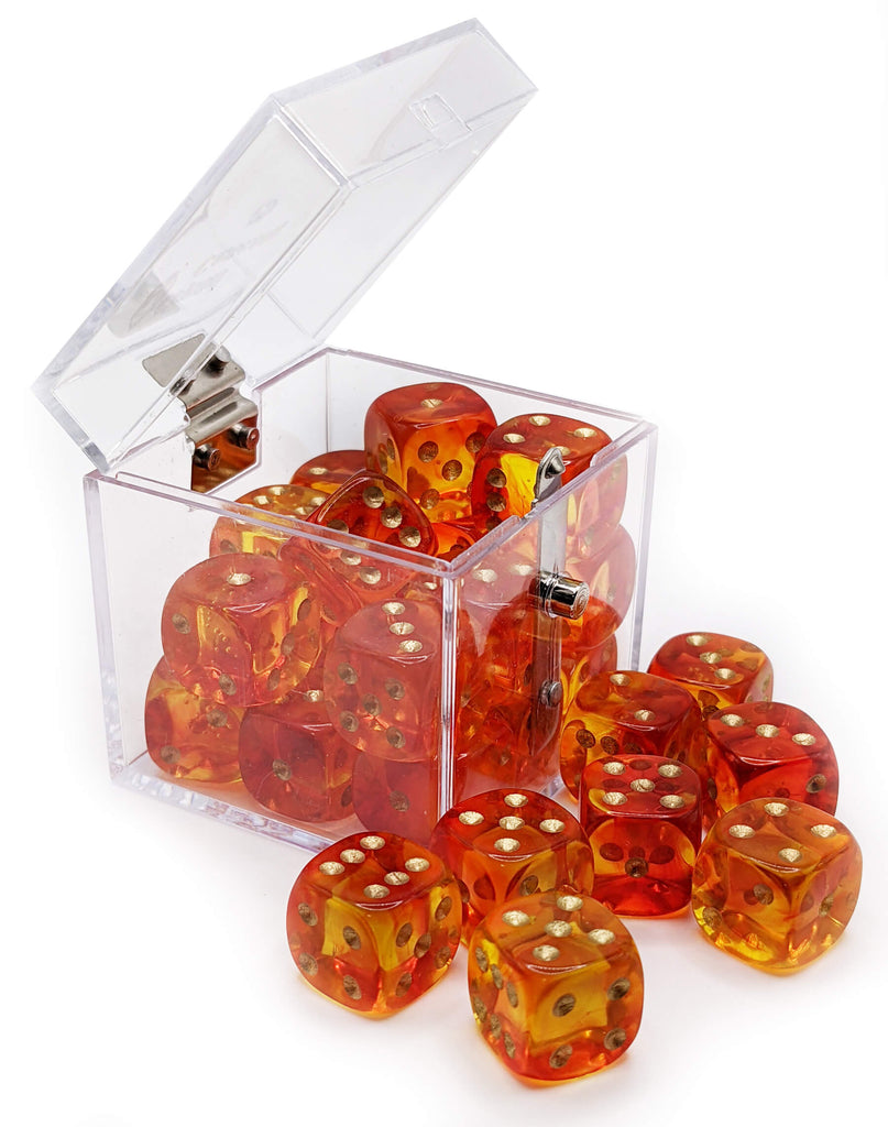 Firefly dice orange and red d6