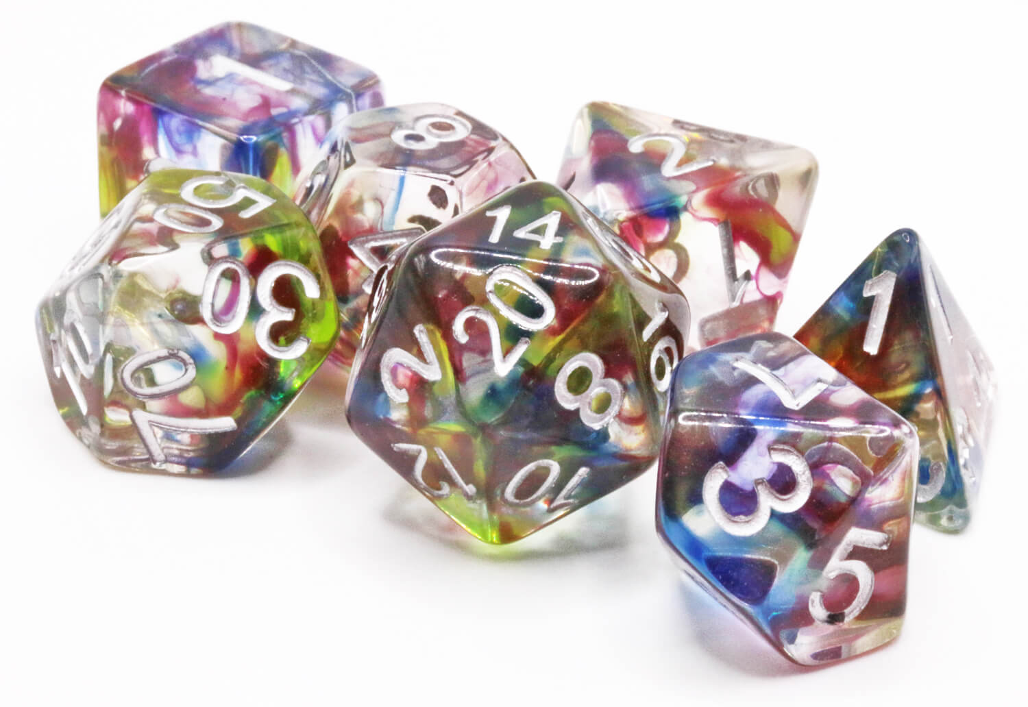 Colorful RPG Dice Blue