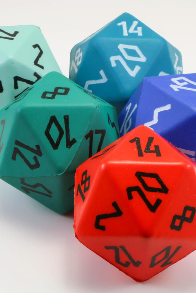 Foam D&D dice